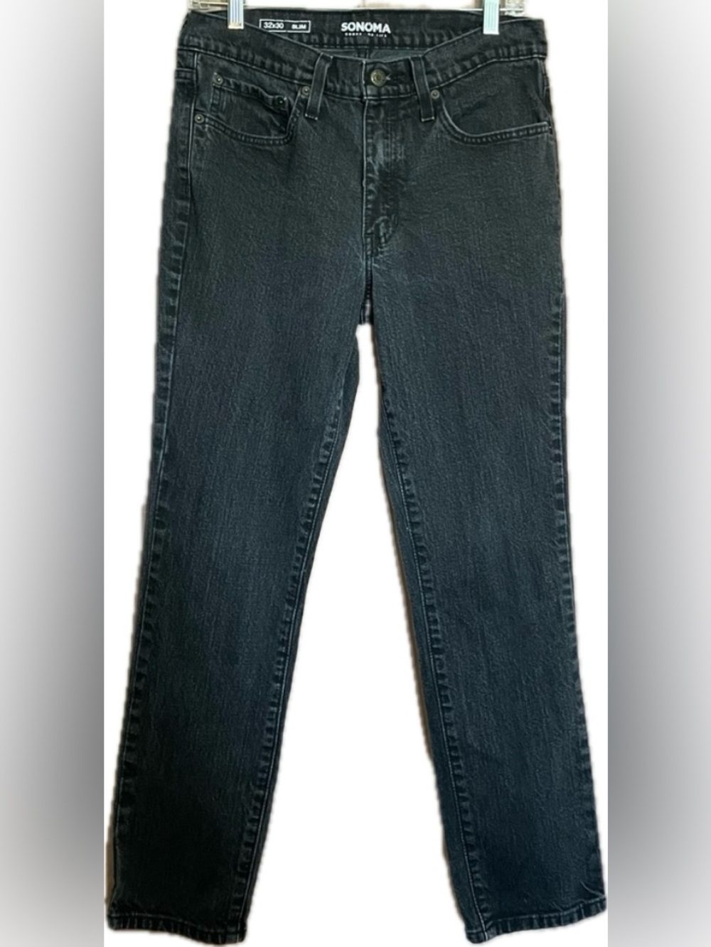 Sonoma Men’s Black Slim 32x30 Denim Jeans Classic Style GUC